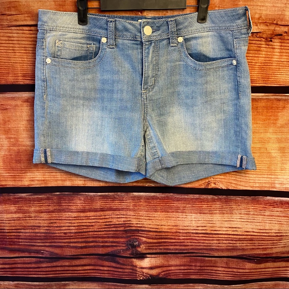 Seven7 Light Wash Jean Shorts